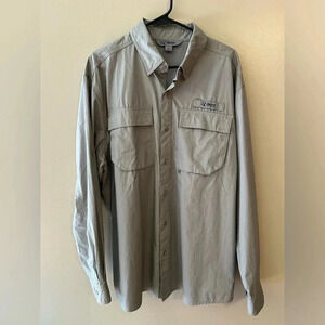 Gander Mountain Mens Outdoors Duck Goose‎ Guide Series Shirt Button Up XL Gray